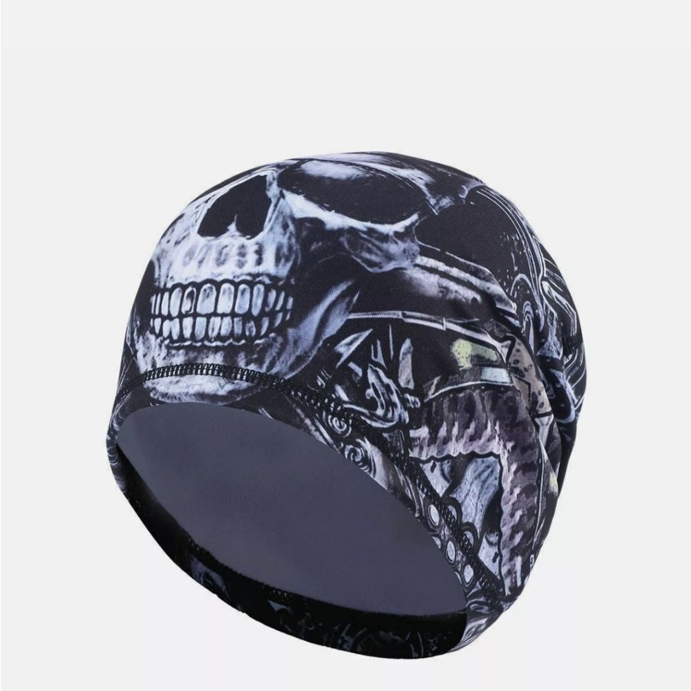 Fashion Unisex Women Men Beanie Hat Skull Fitted Plain Head Wrap Sport Wave Caps
